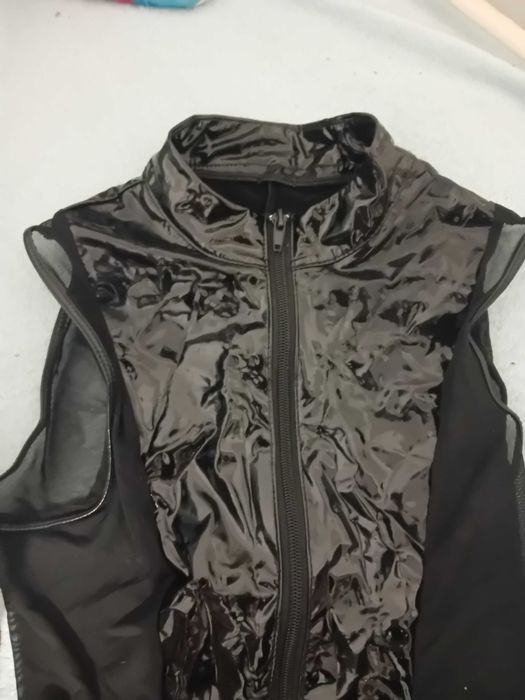 Bodie couro falso manga acava