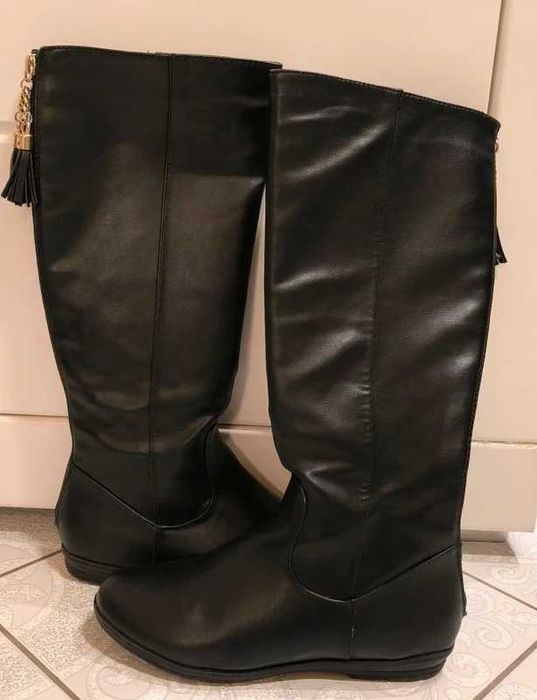 Buty kozaki czarne rozm 37