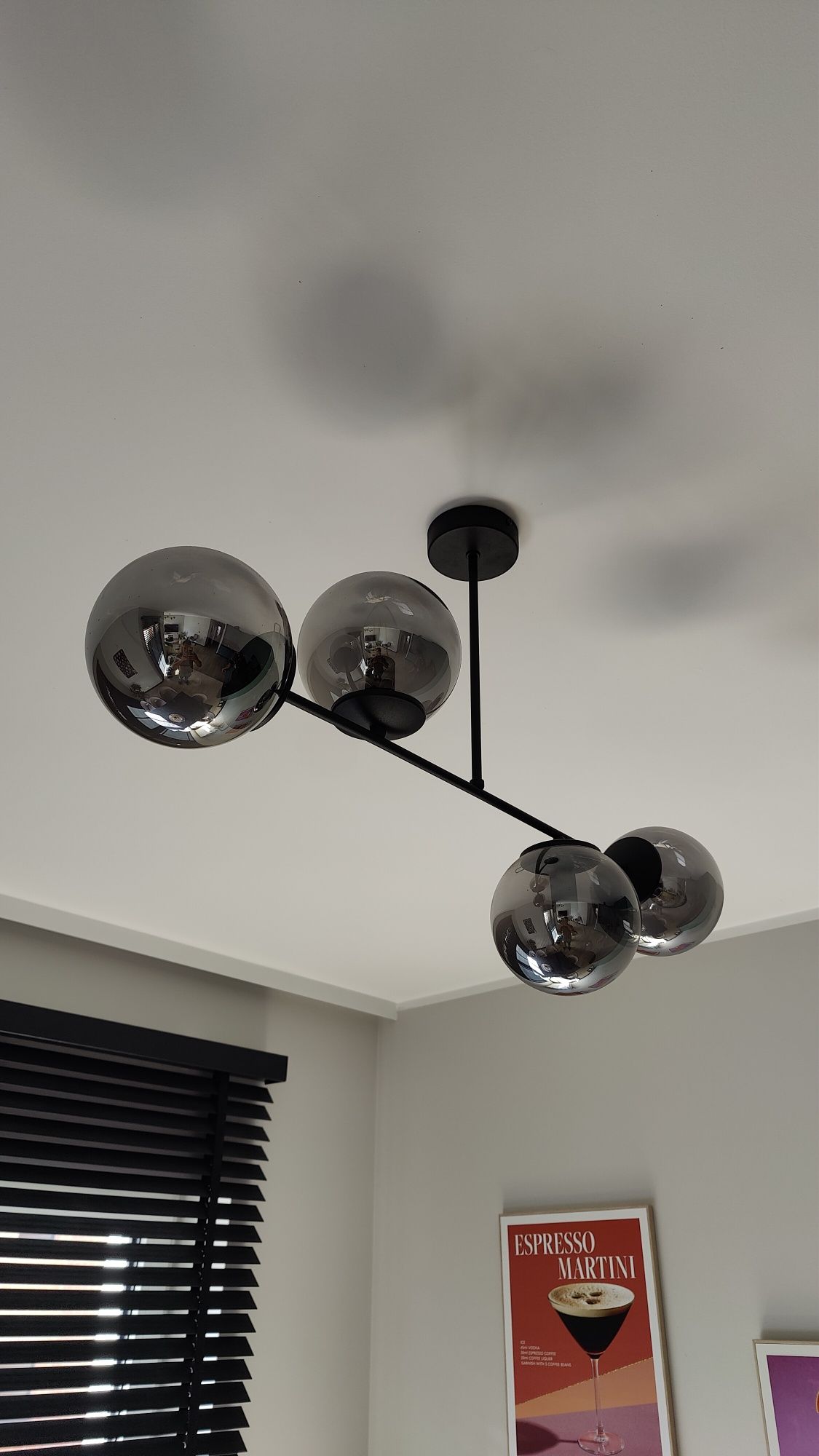 Lampa sufitowa wisząca szklane kule