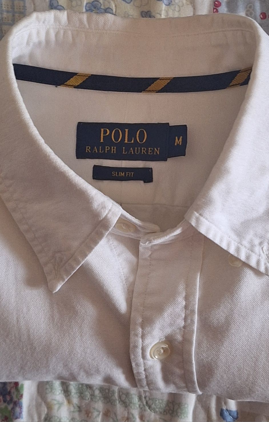 Camisa branca Ralph Lauren, Tamanho M, Slim Fit