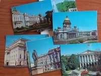 Coleção de postais de Leninegrado (atual S. Petersburgo) do ano 1983