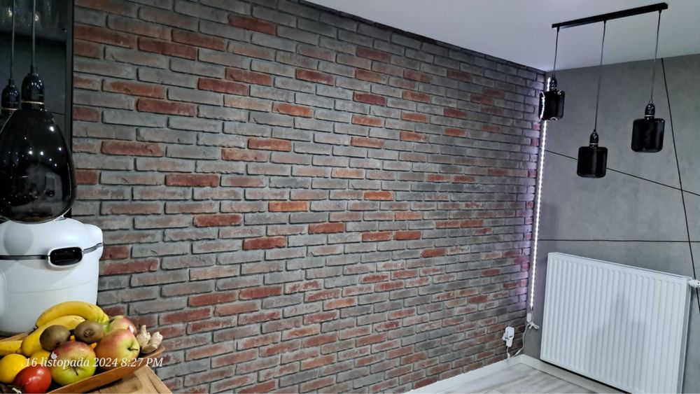 Płytki gipsowe stara cegła z gotową fugą cięte lico hit!