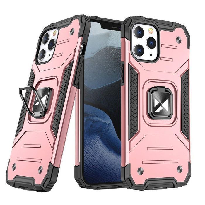 Wozinsky Etui iPhone 14 Pro Ring Armor Pokrowiec Magnetyczny - Złote