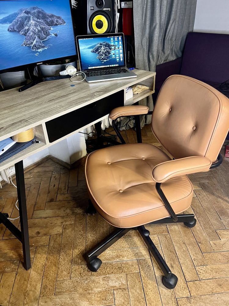 Krzesło biurowe Alefjall Ikea grann złoto brązowy