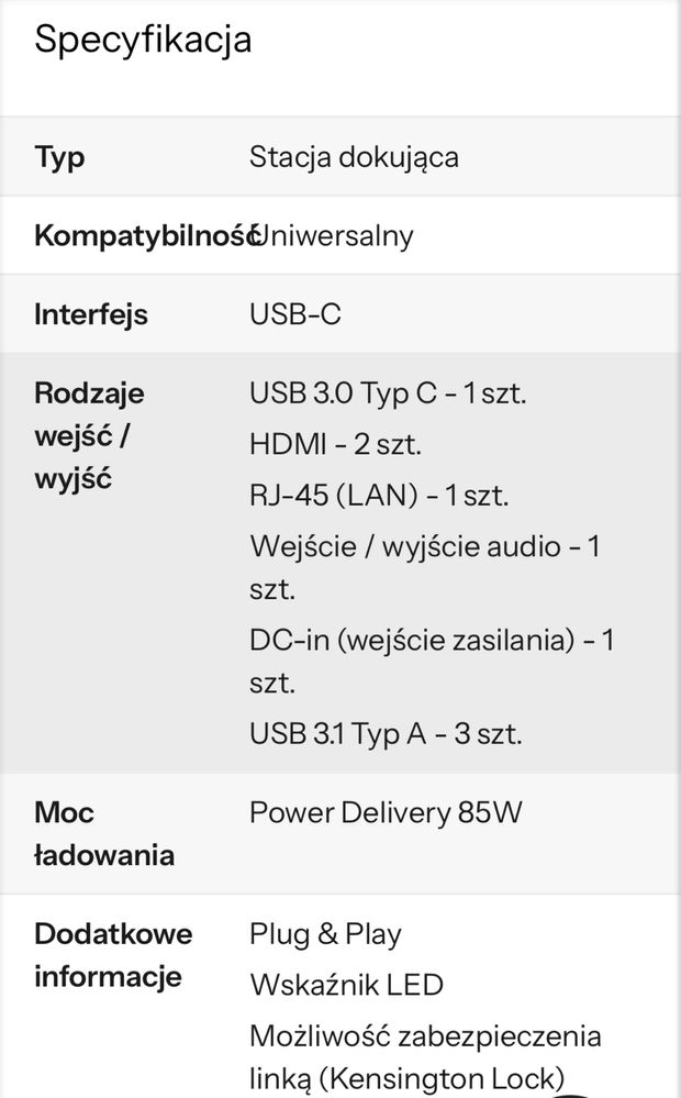 Belkin Stacja dokująca Dual display USB-C