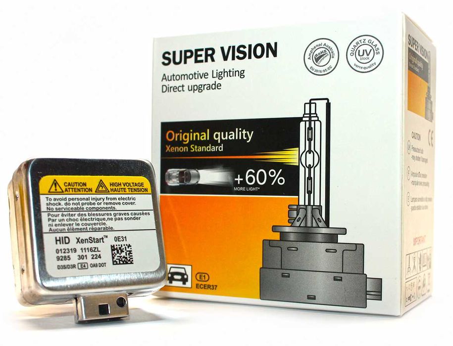 Лампа ксенонова D3S 35W Super Vision лампи бі ксенон штатні HID