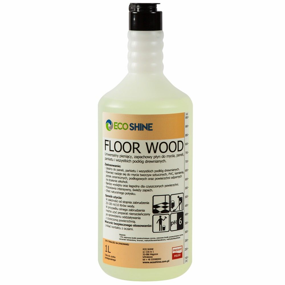 ECO SHINE Floor Wood zapachowy płyn do mycia podłóg drewnianych 1L