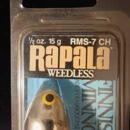 Amostra nova de pesca da marca Rapala, modelo weedless RMS-7 *