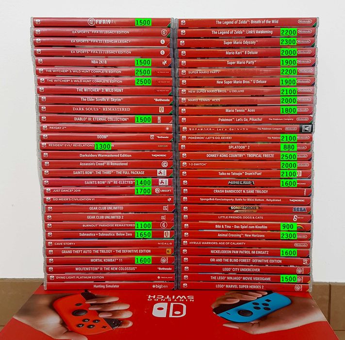 ‼️ Игры для Nintendo Switch на картриджах в Киеве. Доставка по Украине