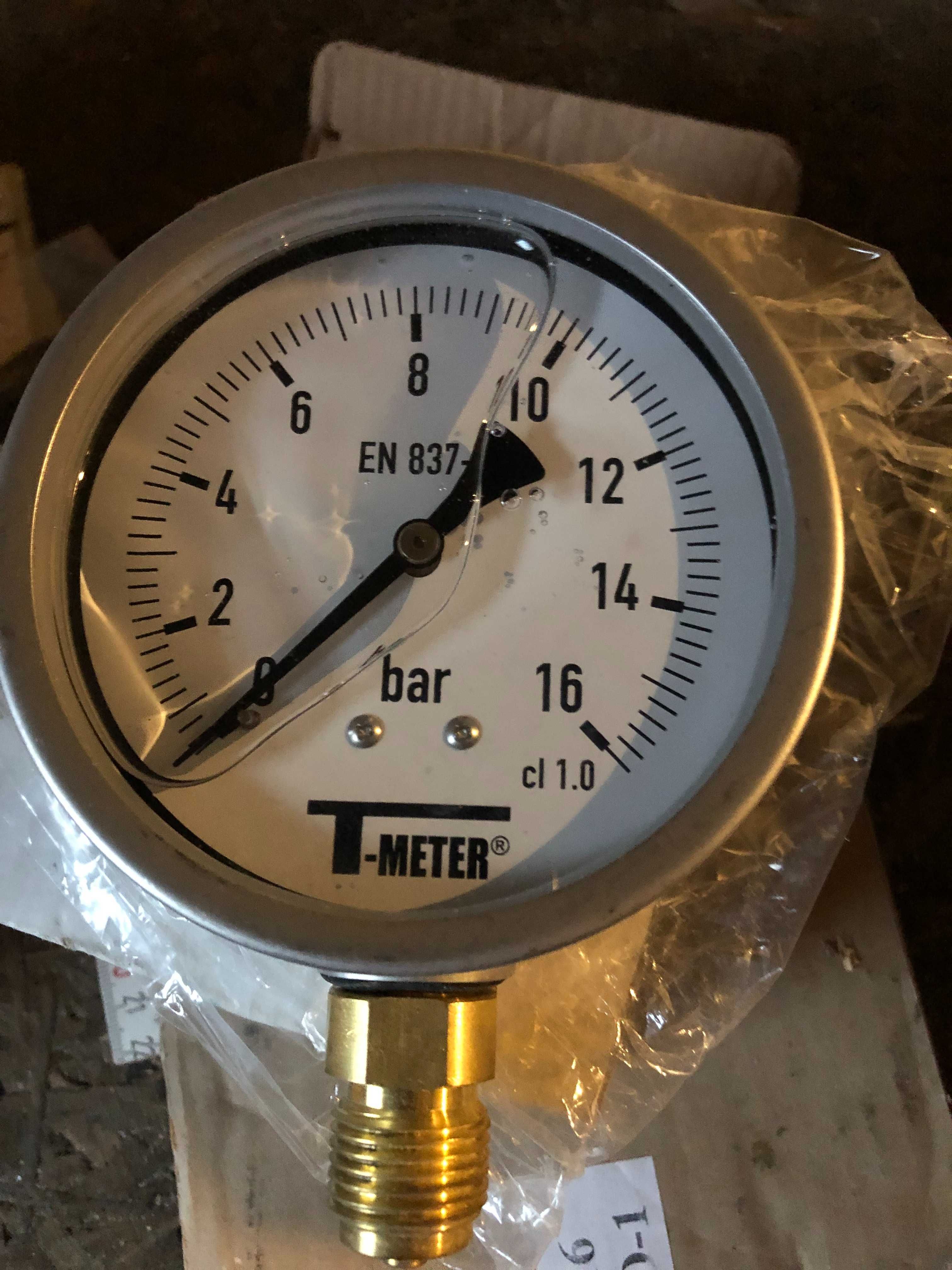 Manometr z gliceryną - T-METER EN 837-1 16 bar