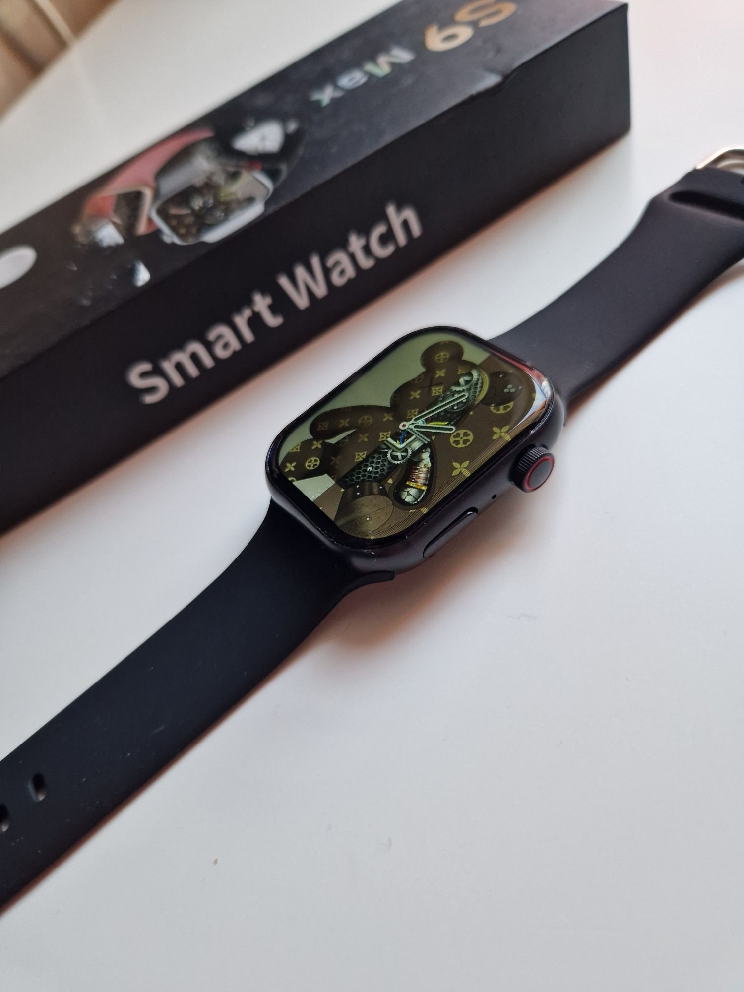 Smartwatch czarny  nowy, komplet