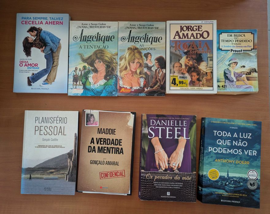 Livros diversos (Didáticos, Receitas, Romance, etc.) - Ver imagens
