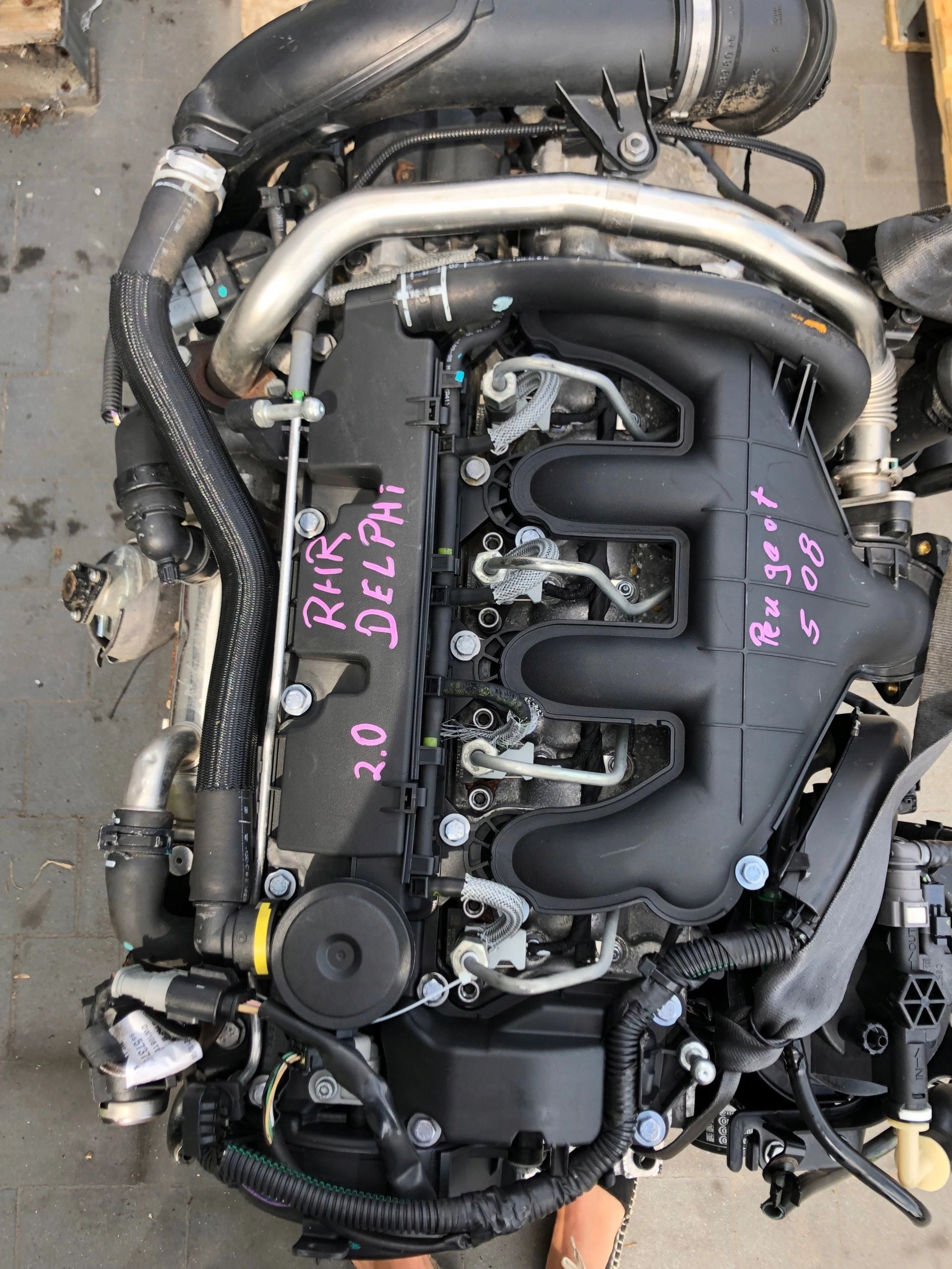 Peugeot Citroen Delphi Silnik Kpl 2.0 Hdi rhf rh01 rhr 4 mce gwarancj