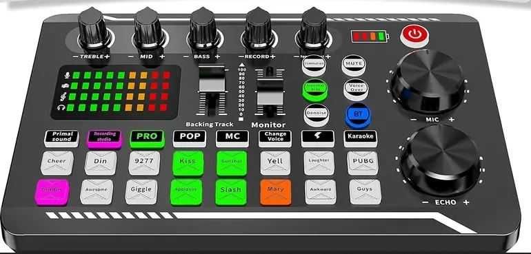 karta USB Pc/Android tablet mikser na żywo live efekty bateria