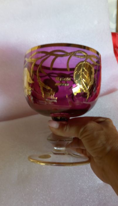 Taça murano pintada
