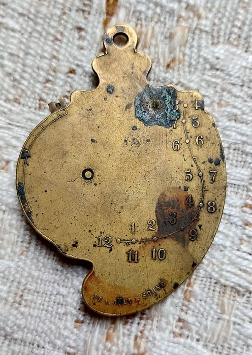 Zegar słoneczny , Stefan von Götz & Söhne, Wiedeń, ok. 1850 r.