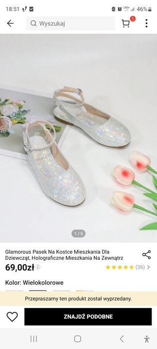 Nowe buciki r.36 Shein, wkładka 23cm