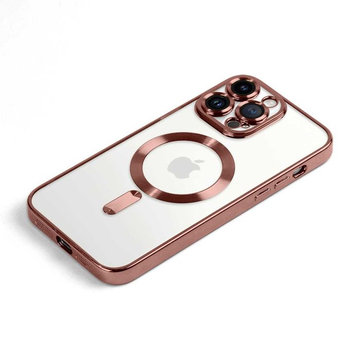 Plecki Etui Iphone 13/14/15 Plus Pro Max Magsafe Magnetyczne Miedziane