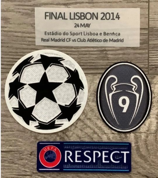 Patchs badge emblema Champions league real Madrid Benfica Porto