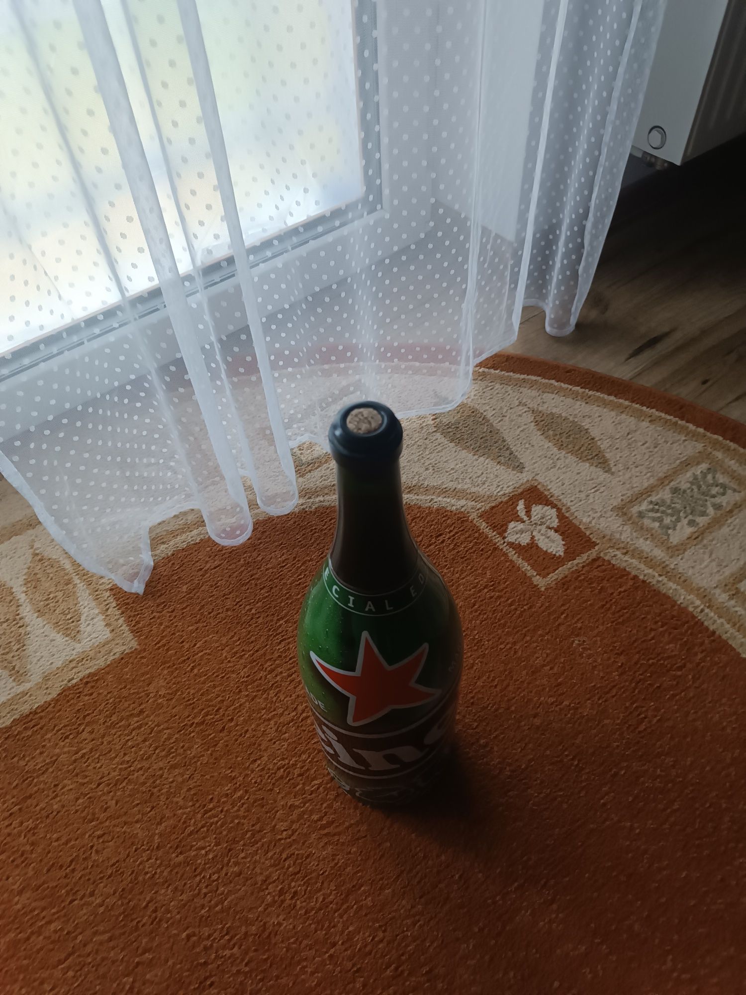 Heineken Duża pusta szklana butelka 1,5 l