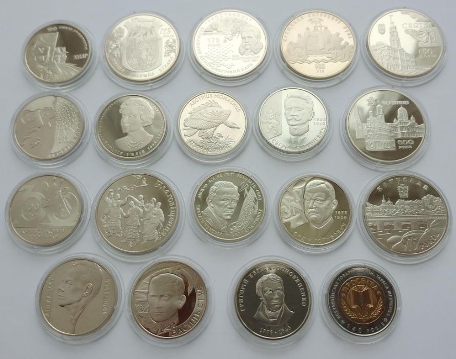 Годовой набор монет Украины 2008 г. (19 шт)