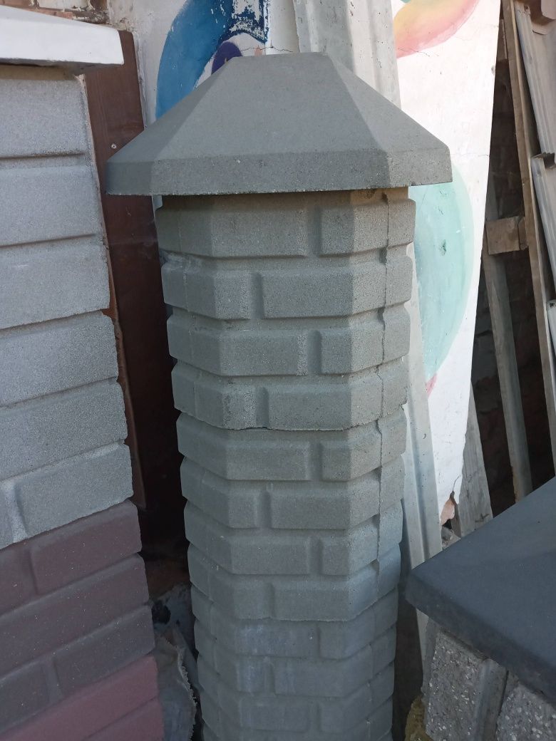 Бетонні вироби "КУЛАК "  Набірні кубіки бетонні на паркан та накриття