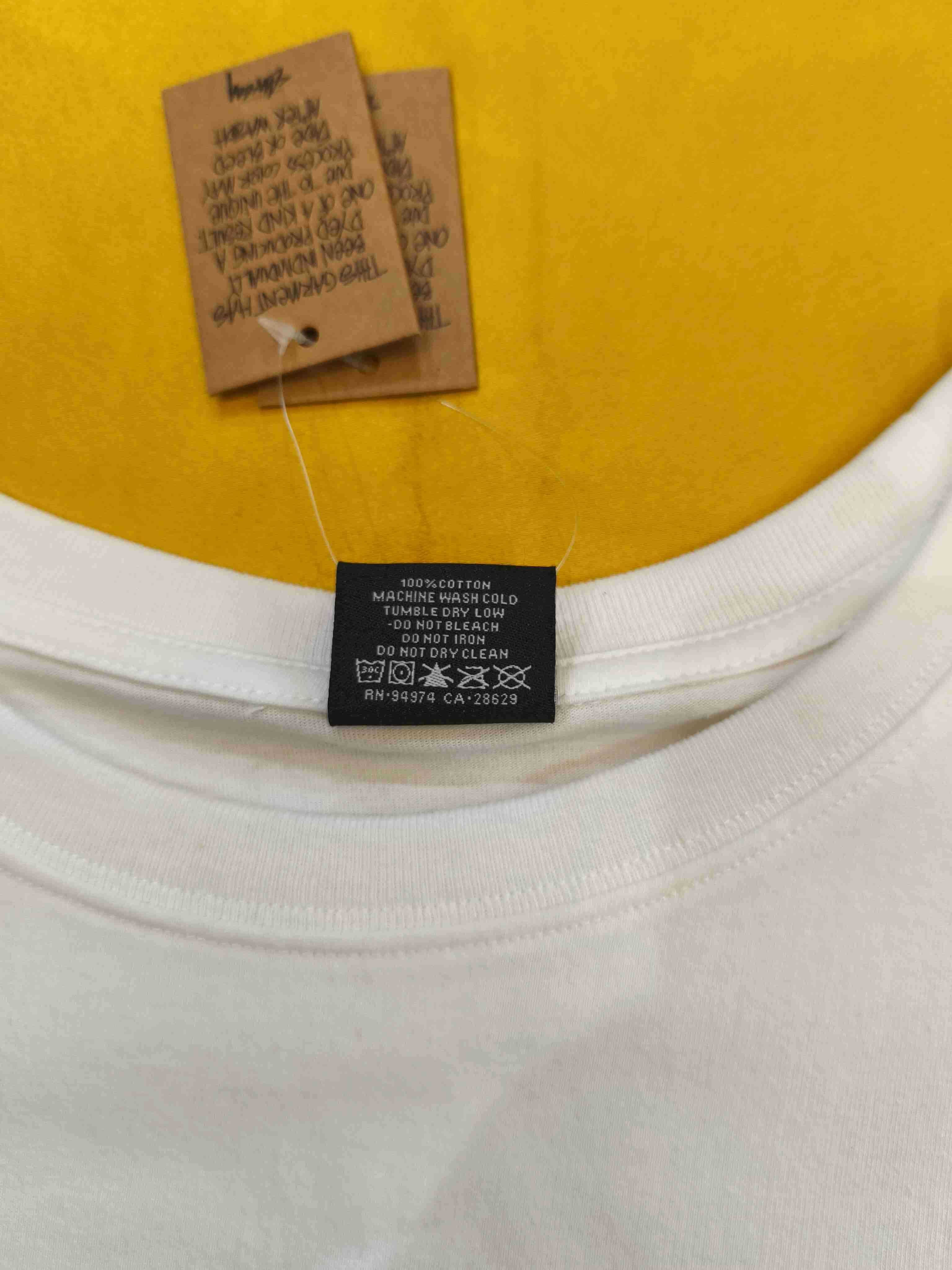 Stussy,Męska biała koszulka z nadrukiem letnim, rozmiar L