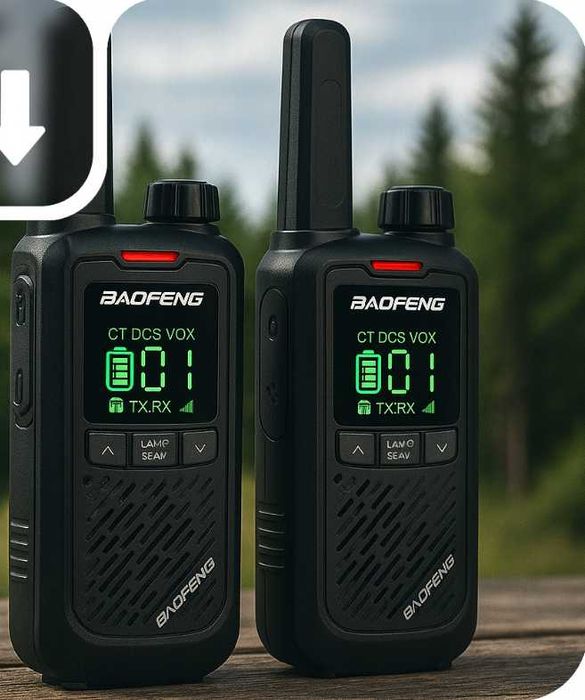 NOWE Walkie Talkie Dla Dzieci Baofeng Krótkofalówka Radiotelefon