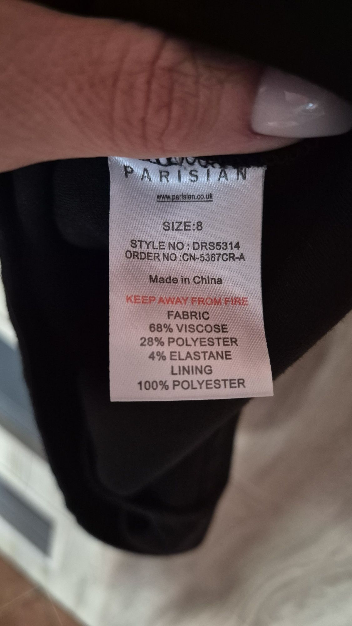 Sukienka czarna rozmiar S