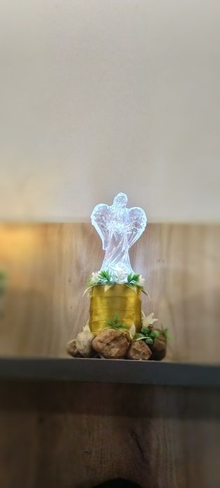 Aniołek LED lampka dekoracyjna 17x9cm baterie w zestawie