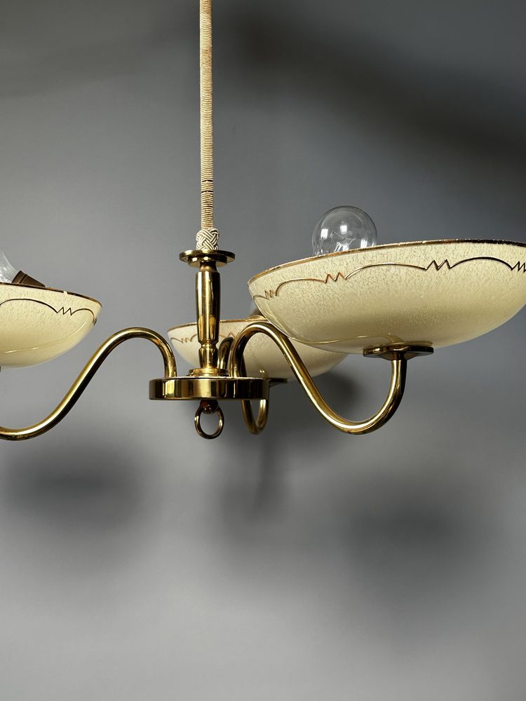 Lampa wisząca Art Deco żyrandol Vintage