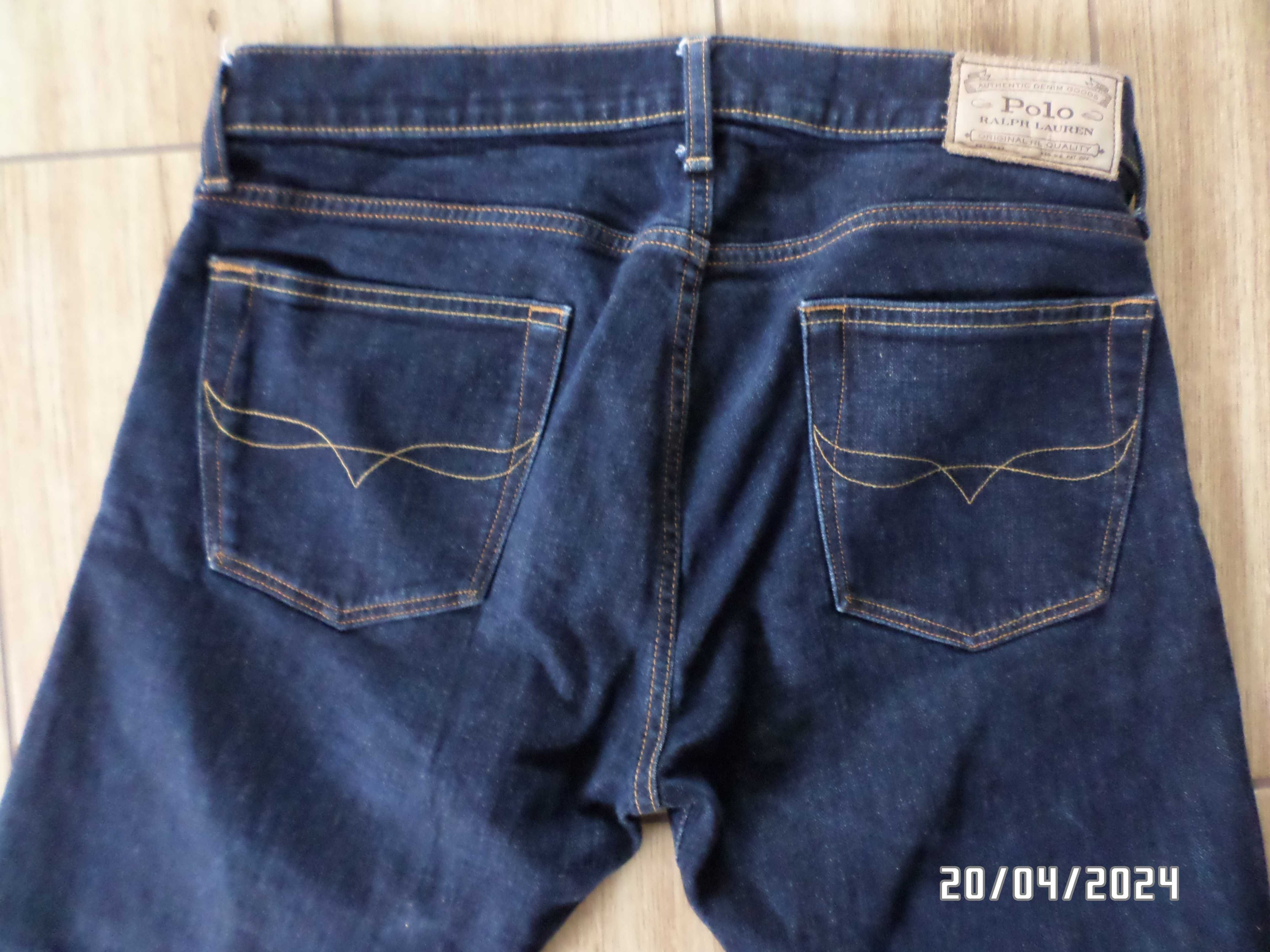 firmowe spodnie męskie jeans-POLO RALPH LAUEN-rozmiar-32/32-L