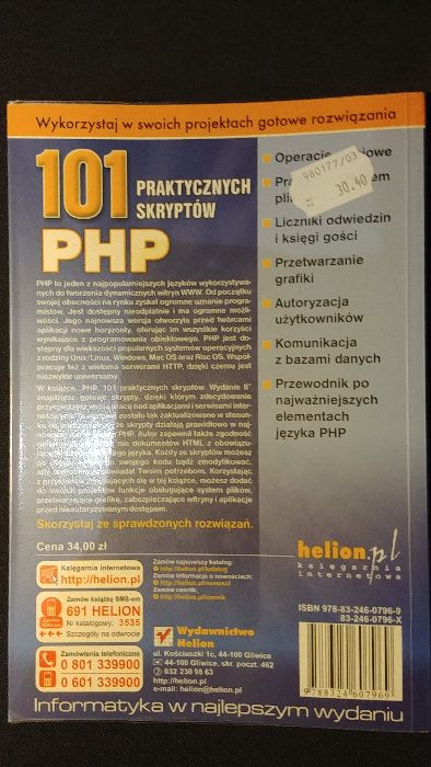 101 Praktycznych skryptów PHP & Ajax, Marcin Lis