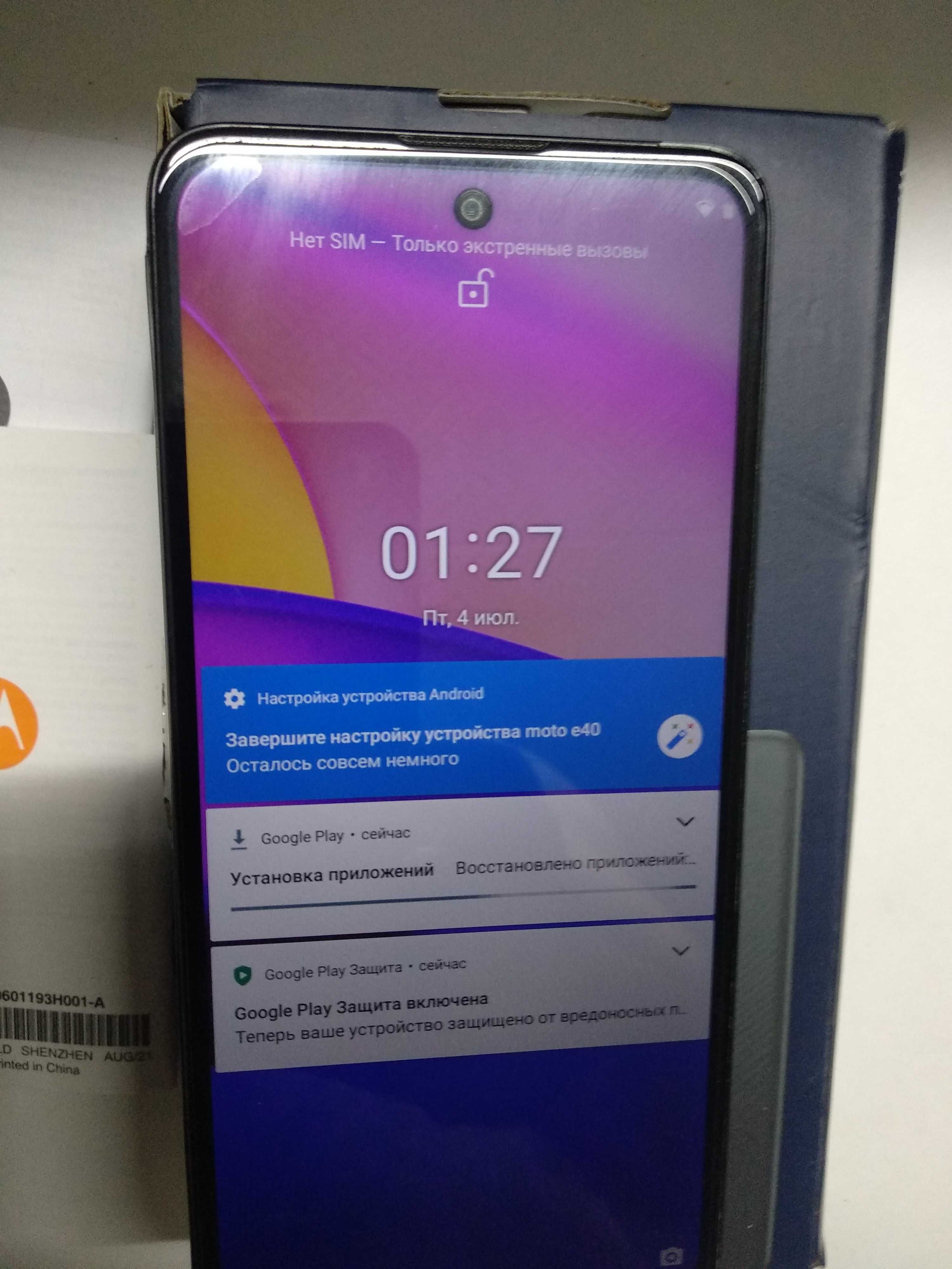 Продаю свой телефон  Motorola e40 4/64gb. Камера 48 Мп