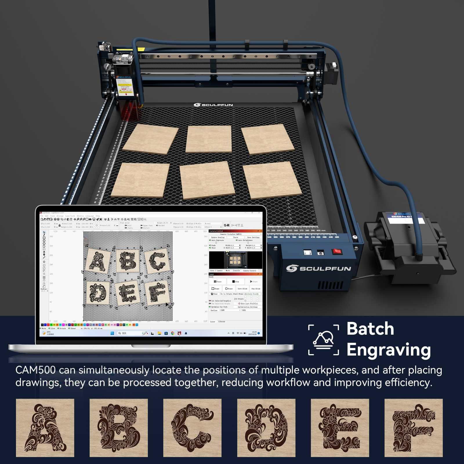 [NOVO] Lente Grande Angular CAM500 para Máquinas de Gravação SCULPFUN