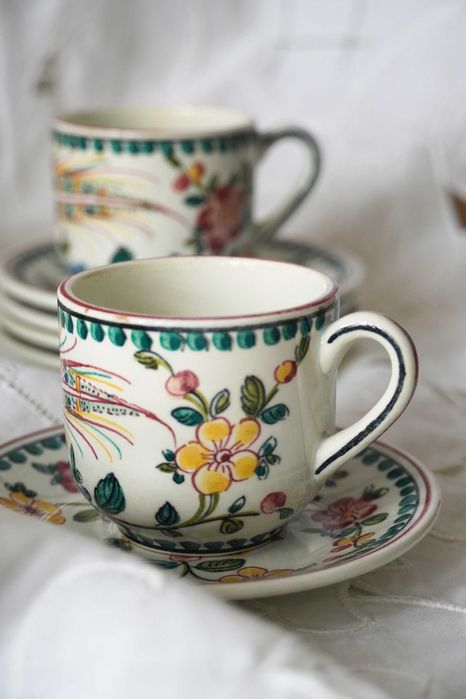 Serviço de café vintage da Fábrica  do Outeiro