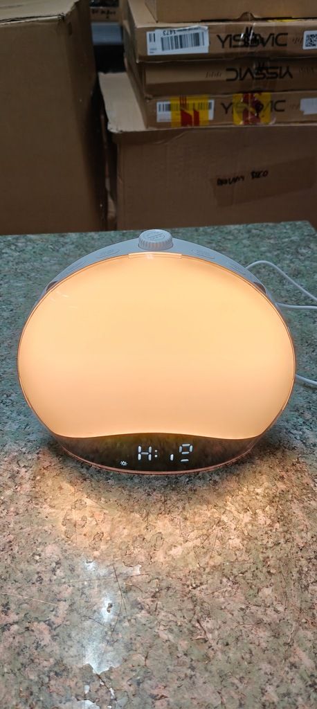 Budzik Lampka Wschód Zachód Słońca Zegarek Radio FM Bluetooth