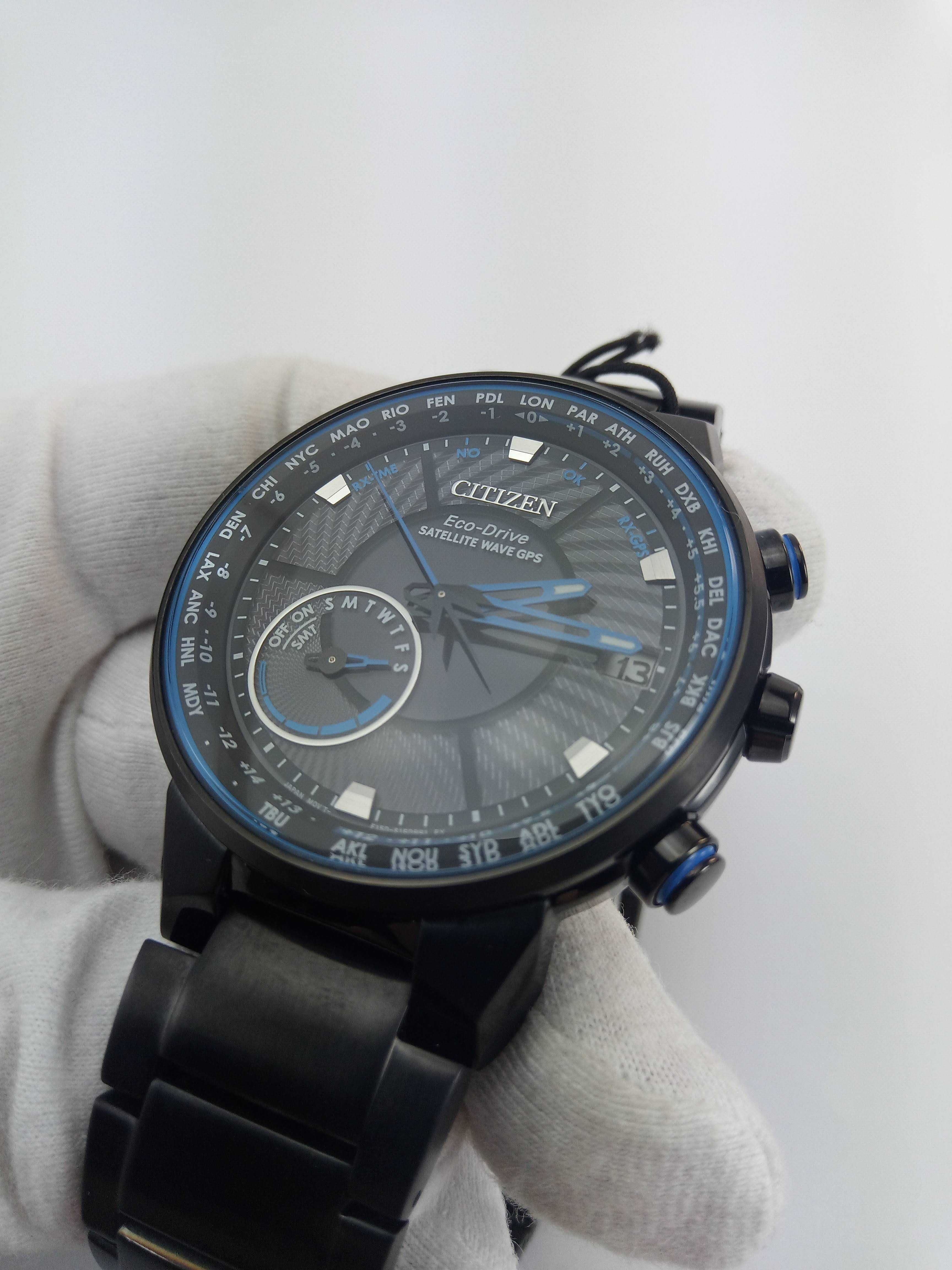 Часы GPS Citizen CC3038-51E спутник, вечник, мировое время, сапфир