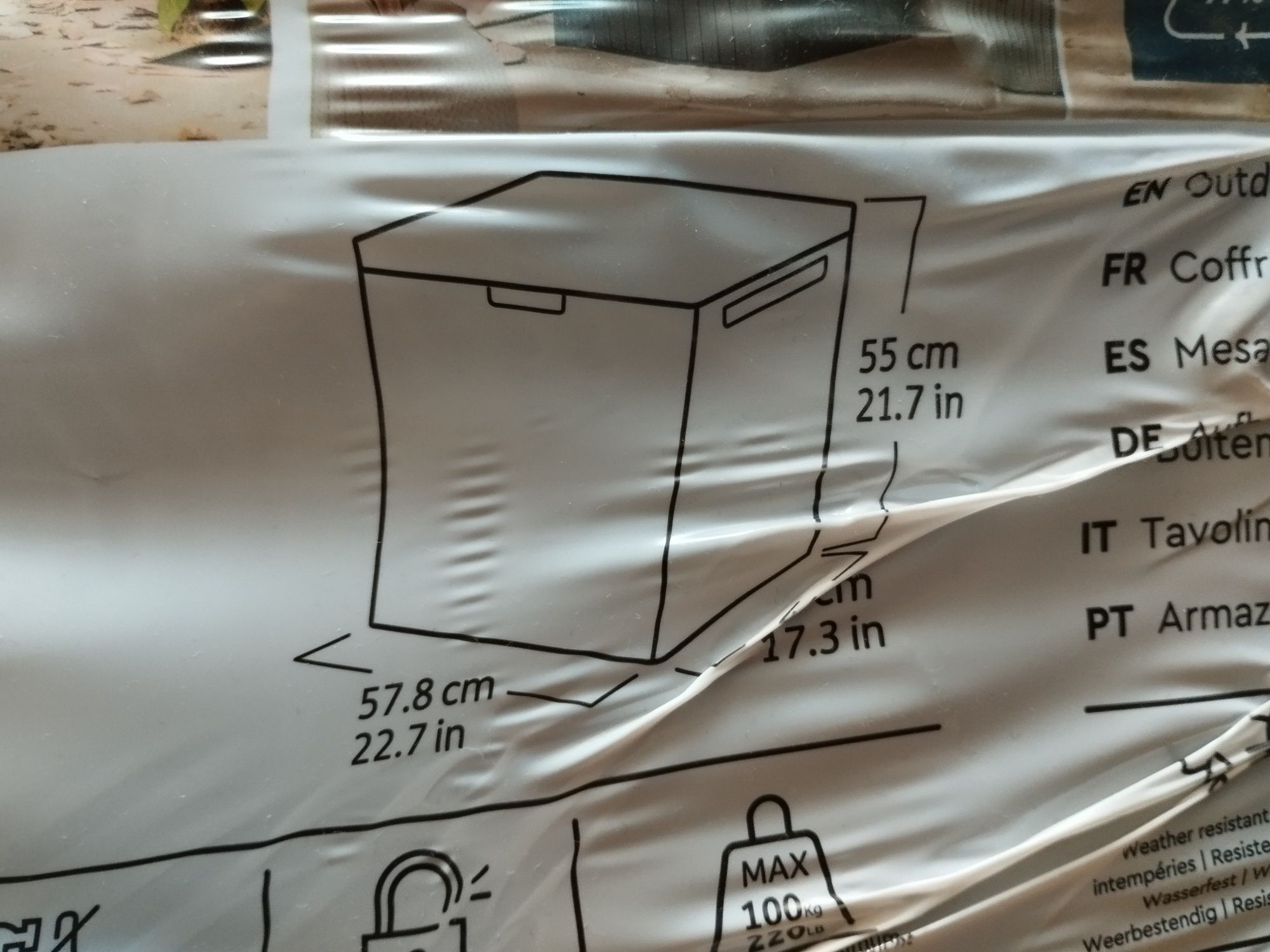 Skrzynia ogrodowa. Schowek na balkon / taras. Keter City Box