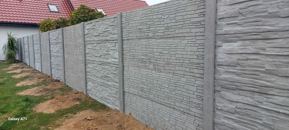 Ogrodzenia Betonowe Dwustronne, Jednostronne, Slupy narożne.