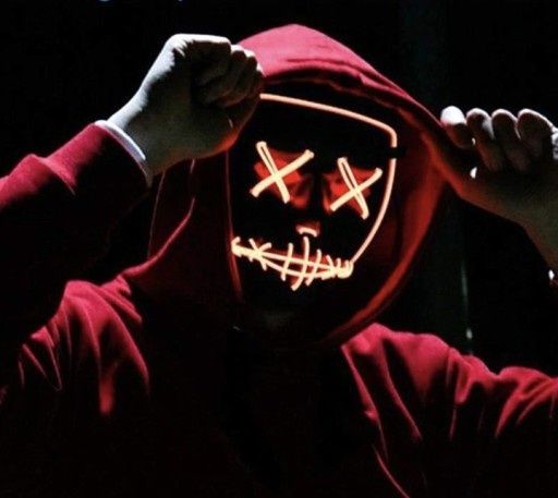 Maska LED halloween Imprezowa Impreza
