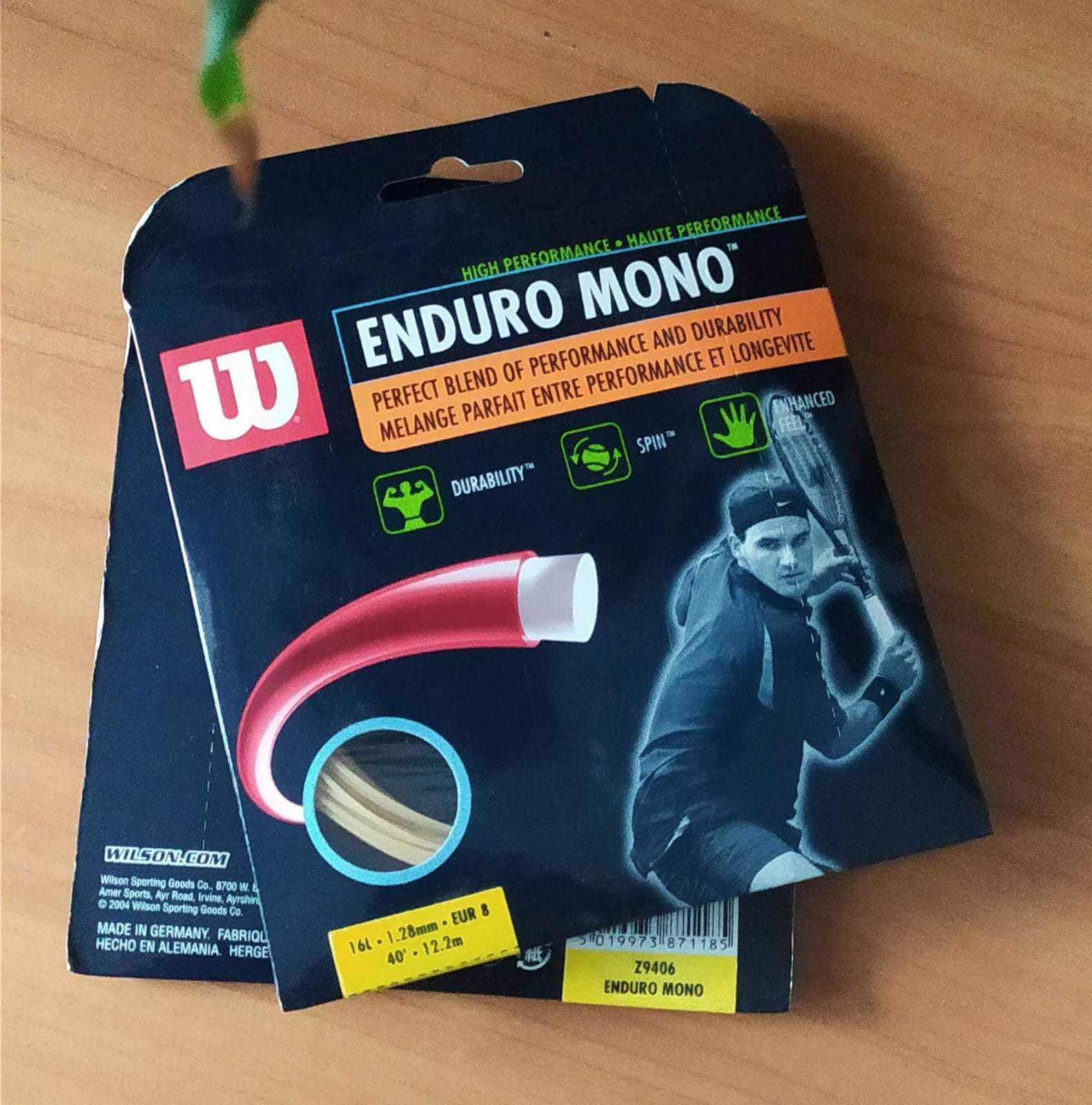 Naciąg tenis/sq Wilson Enduro Mono 16L 1,28mm EUR8 40 12,2m