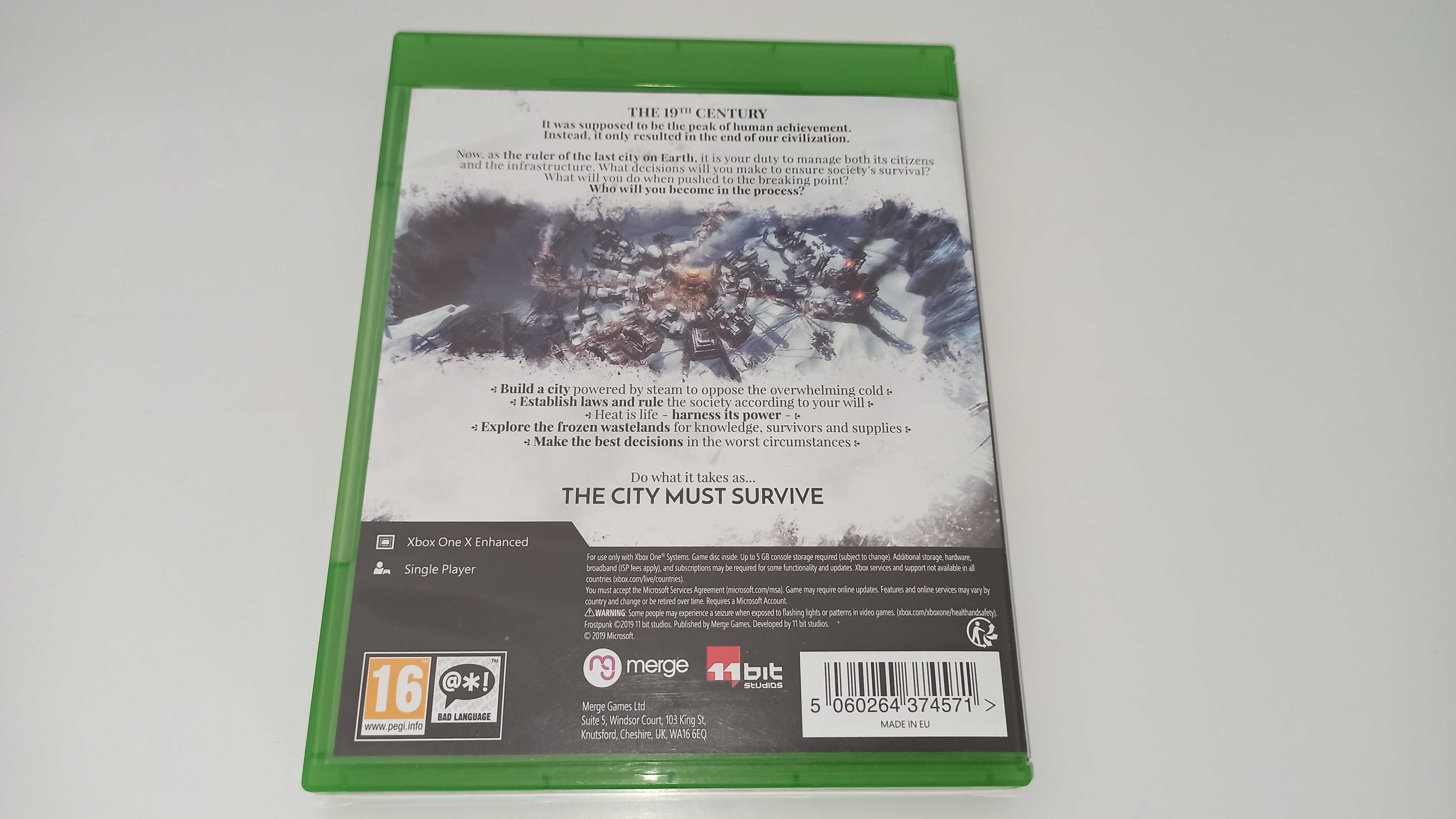 xbox one FROSTPUNK PL po polsku gra strategiczna unikat v1