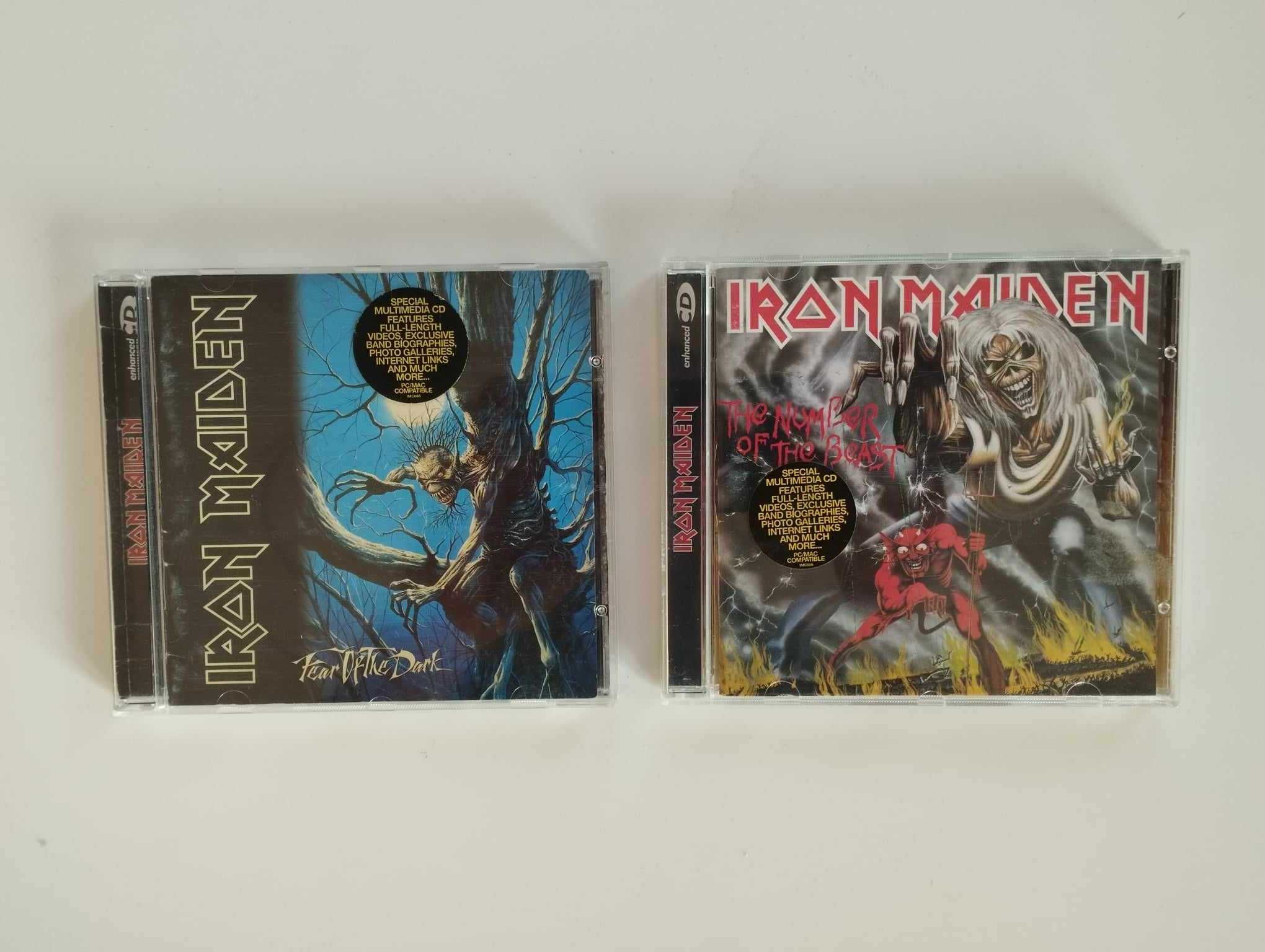 2 albumy 2CD IRON MAIDEN Number of the Beast Fear of the Dark ENHANCED