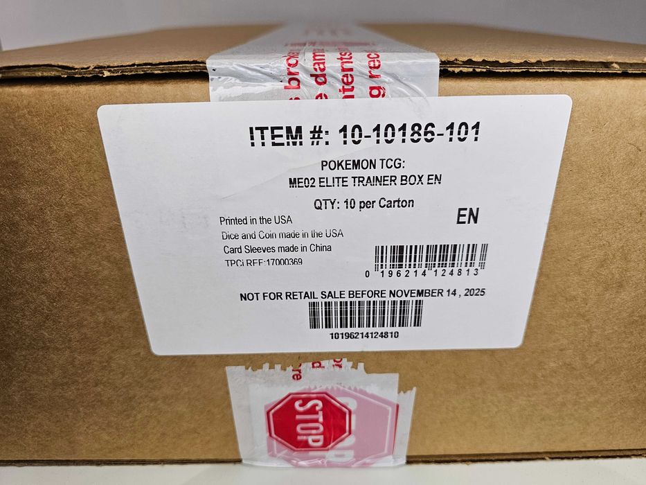 Pokemon TCG: Phantasmal Flames 10 Elite Trainer Box Case