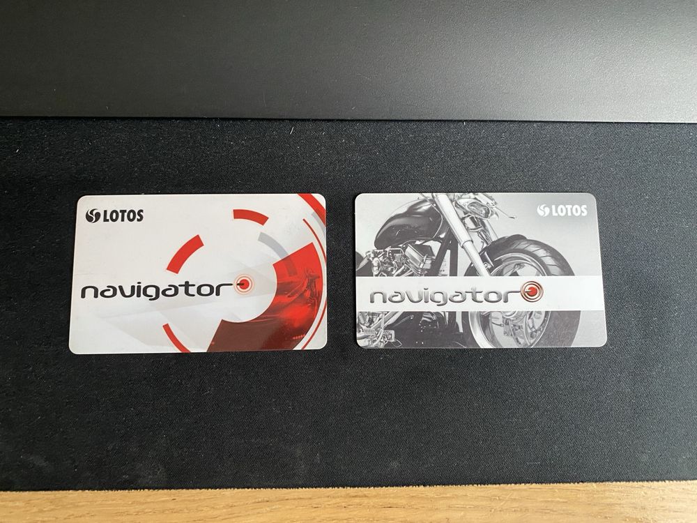 2 kolekcjonerskie karty Lotos Navigator super stan.