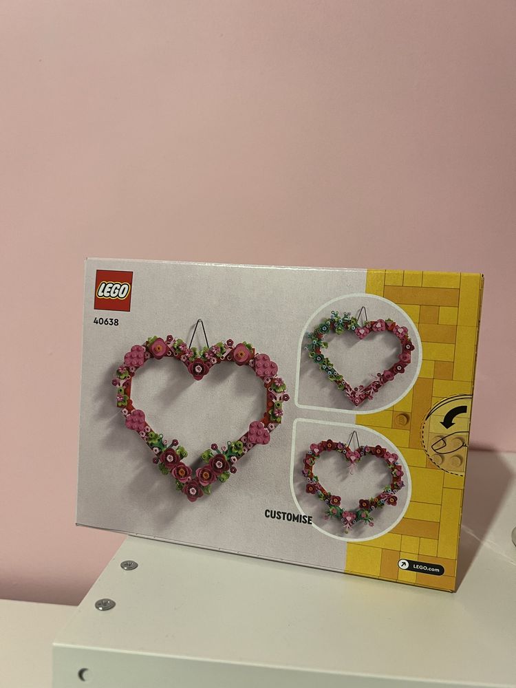 40638 lego zawieszka ozdoba serce serduszko z kwiatów