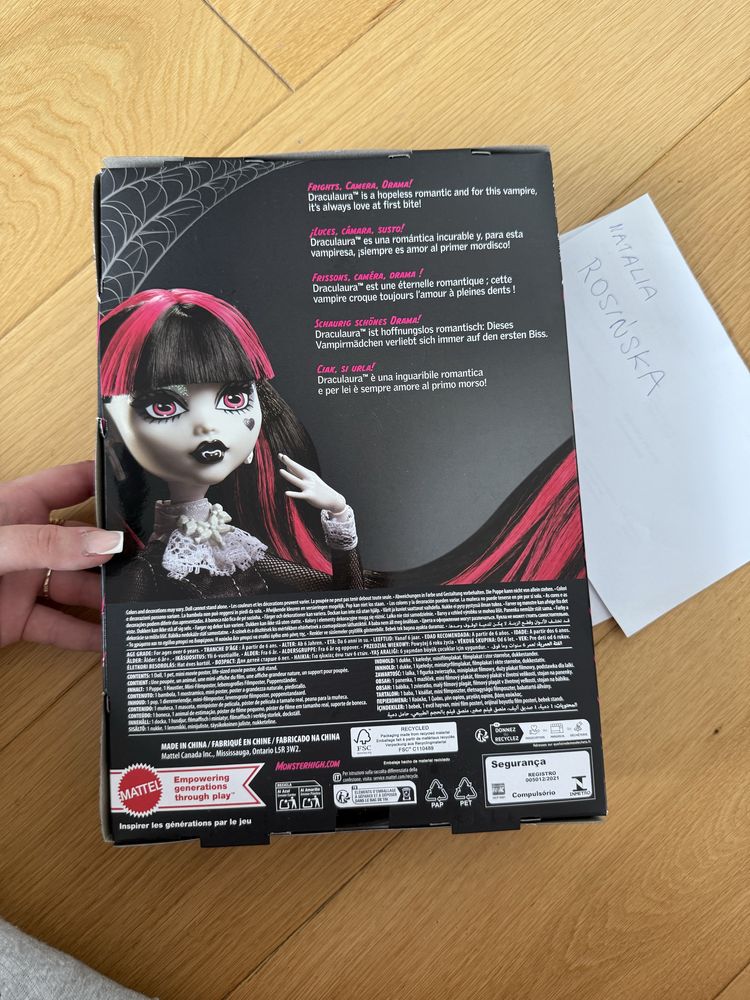 Lalka Monster High Reel Drama Draculaura