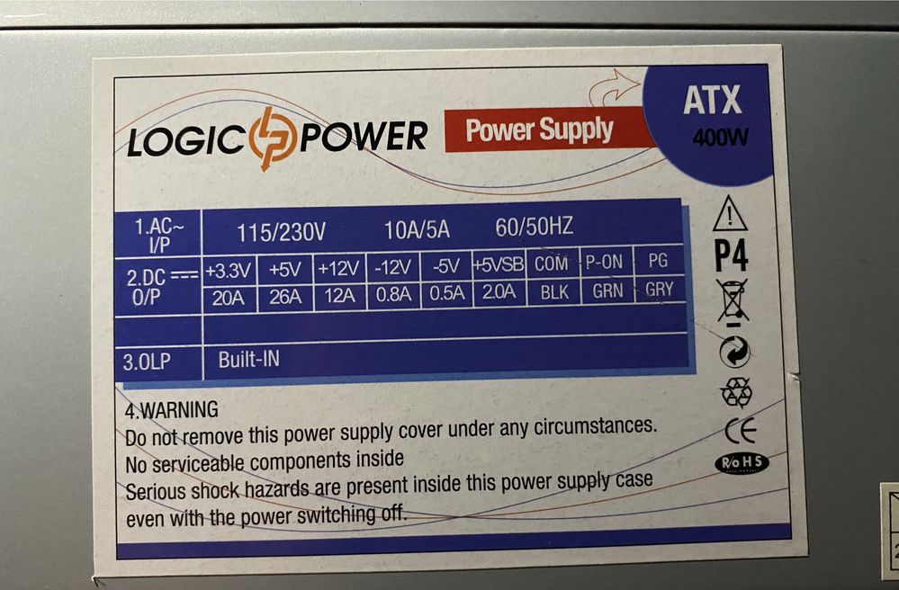 Logic power на 400w