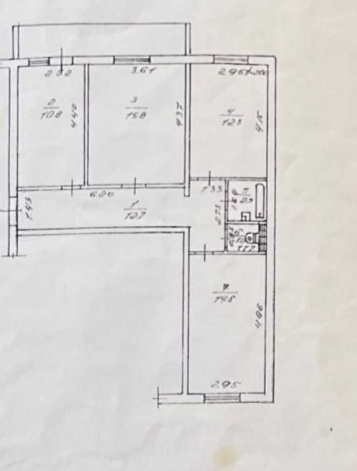 Продам 3-кім. квартиру 72м2